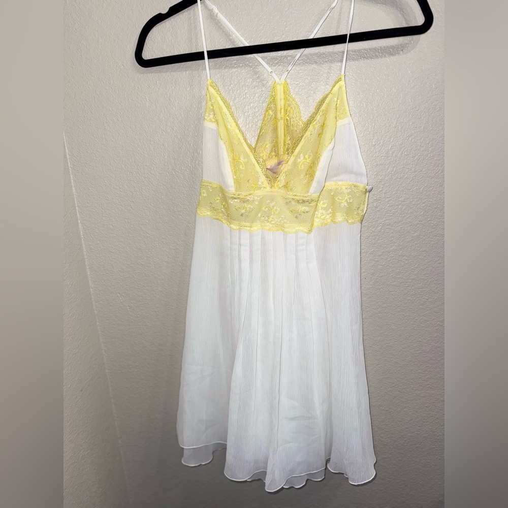 Vintage Victorias Secret Camisole Babydoll Chiffon Coquette Fairy 90s Y2K- Small
